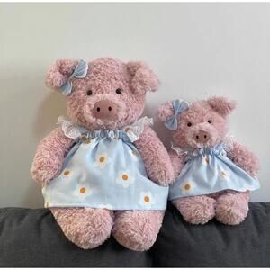 Bartholomew bear clothes outfits - Blue floral dress (Tiny)